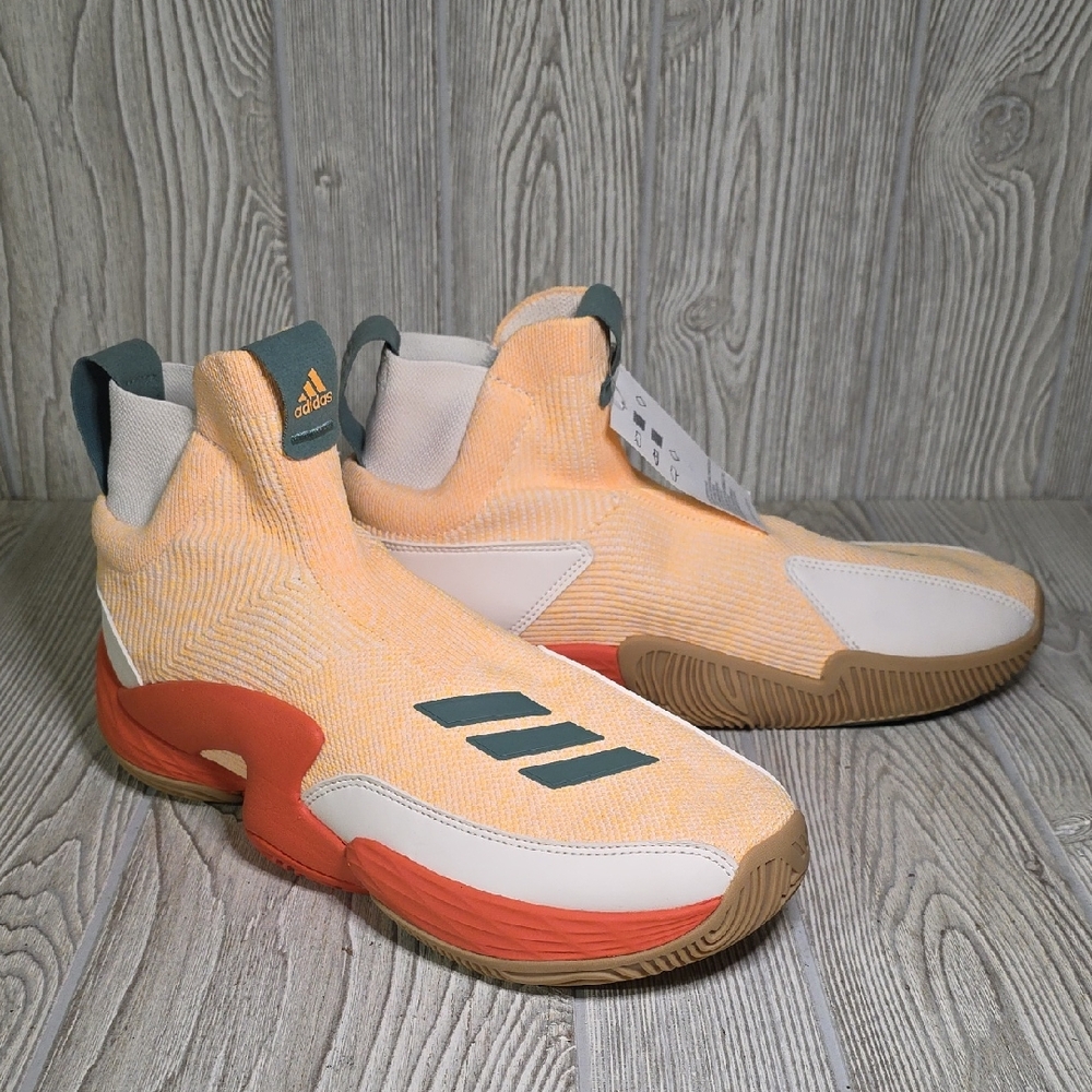 Adidas N3XT L3V3L 2020 Chalk White Solar Gold Orange High-Top Sneakers Men 9 NWT